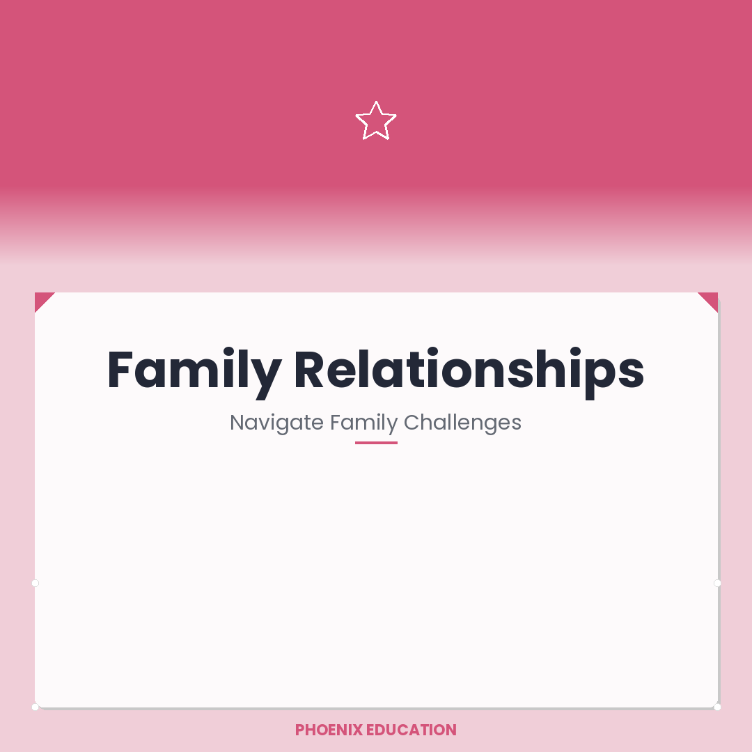 Family Relationships - KS2-4 Pupils