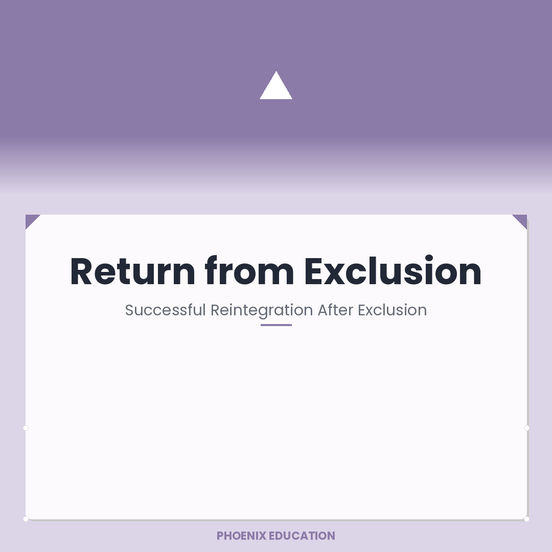 Return from Exclusion - KS2-4 Pupils