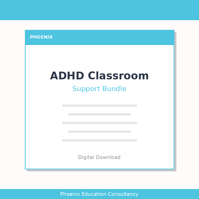 ADHD Classroom Support Bundle