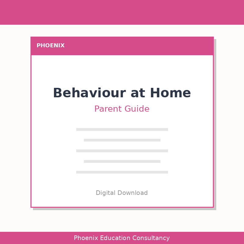Behaviour at Home - Parent Guide