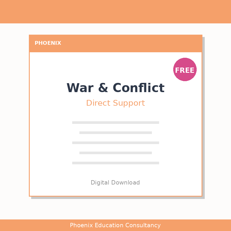 Supporting Children Directly Affected by War & Conflict